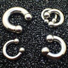 2MM - 8MM XL BCR PIERCING HUFEISEN PRINZ ALBERT BALL HELIX INTIM EDELSTAHL INTIM