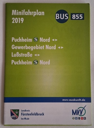Mvv münchen bus 855 puchheim - 855,