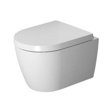 Duravit ME by Starck Wand Tiefspül WC 45300900A1 weiss, Set mit WC und WC-Sitz,