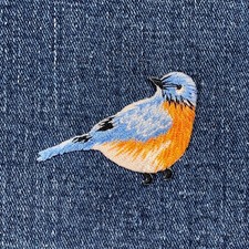 Bluebird Applique Patch -