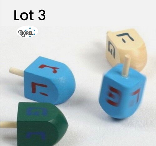 Set bunte chanukka dreidels - set,