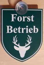 Schild Forst Betrieb Jagen