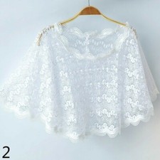 Damen Netz Spitze Umhang
