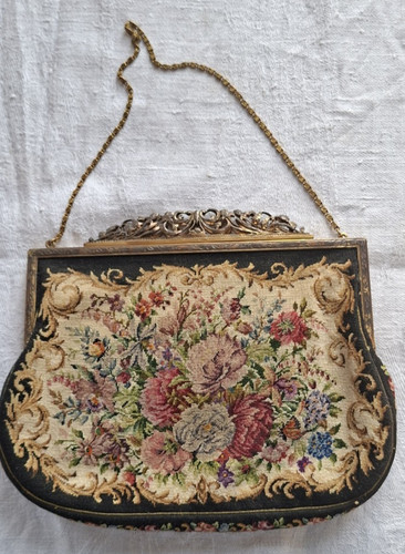 Vintage petit point tasche - petit,