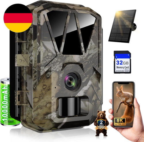Wildkamera solar 64mp mit - wildkamera,