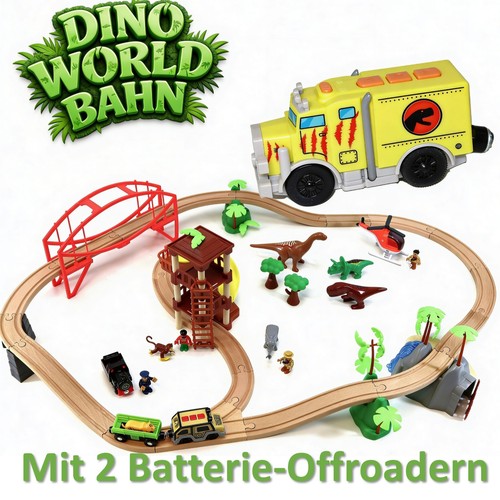 Holz eisenbahn set - eisenbahn, jungle