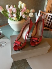 Roter Pumps Peeptoes Gr.38