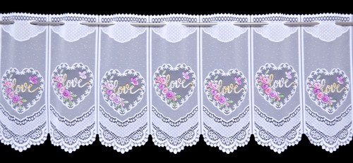 Herz scheibengardine super - scheibengardine,