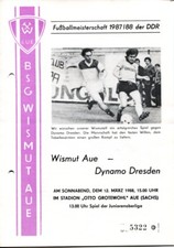 Programmheft Wismut Aue -