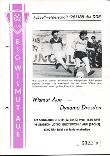 Programmheft wismut aue - programmheft,
