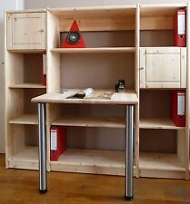 Regal Regalsystem Schreibtisch Massivholz Kiefer natur flexibel & erweiterbar