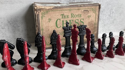 Vintage schachlehrset rose - vintage,