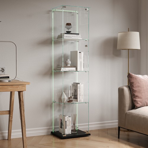 Glasvitrine stehend mit - glasvitrine,