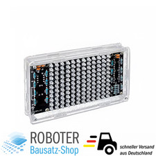 Bausatz LED Musik Spektrum mit Gehäuse zum Löten Löttechnik DIY-Elektronik