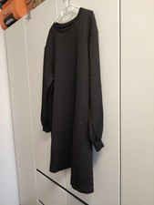 Langer Pullover 2XL Schwarz