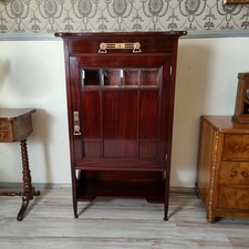 Jugendstil Salon Schränkchen Vertiko 1900 Mahagoni Georg Müller Hofmöbelfabrik