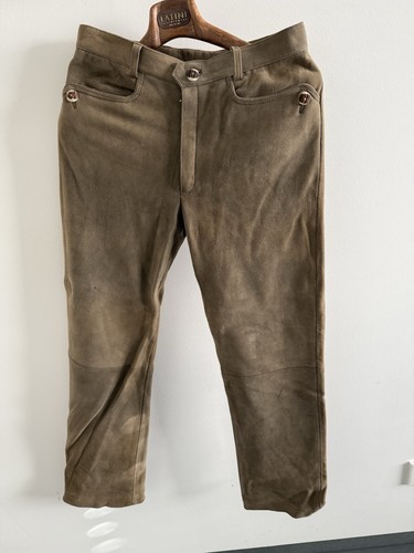 Hirschlederhose lang sämisch - hirschlederhose,