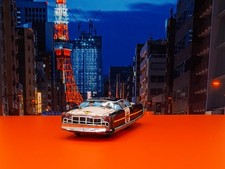 Blechauto Nomura U.S. Police TinToy PennyToy Japan Spielzeugauto Blechspielzeug