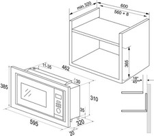 Amica Einbau-Mikrowelle Grill
