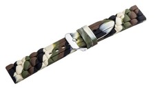 Eichmüller Uhrarmband Uhrband Tarnuhrband Kautschuk camouflage 18mm E582