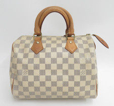 Original Louis Vuitton Damier Azur Speedy 25 Handtasche F#47614