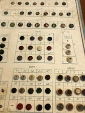 Alte Plakette Geschäft Knöpfe Um 1900 Antike Französische Knöpfe Emaille