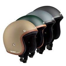 Bandit Helmets Jethelm Premium Fiberglas Motorradhelm leicht sehr kleine Bauart
