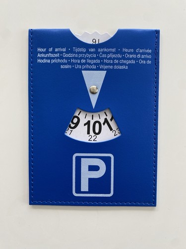 Parkscheibe aus kunstleder - aus,