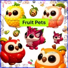 Adopt fruit pets - fruit, owl