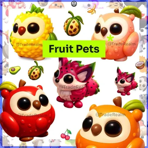 Adopt fruit pets owl fox - pets,