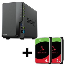 Synology DiskStation DS224+ 2 Einschübe NAS-Server Leergehäuse + 8 TB Seagate