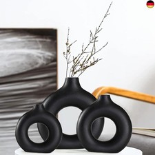 Vasen Deko -Schwarzer Keramik