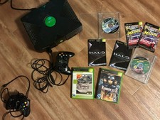 Microsoft Xbox 8GB Spielekonsole - Schwarz mit OriginalController und 4 Spielen