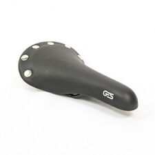 Rennrad Sattel Schwarz Vintage mit Nieten, Fahrradsattel, Rennradsattel, Velo
