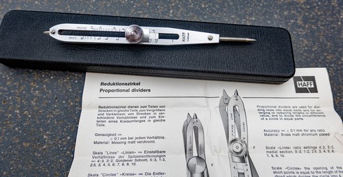 Reduktionszirkel von haff - reduktionszirkel, im