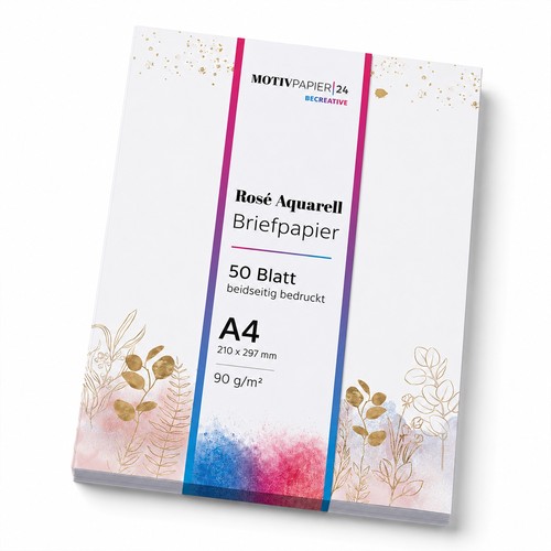 Blatt briefpapier mit - 50,