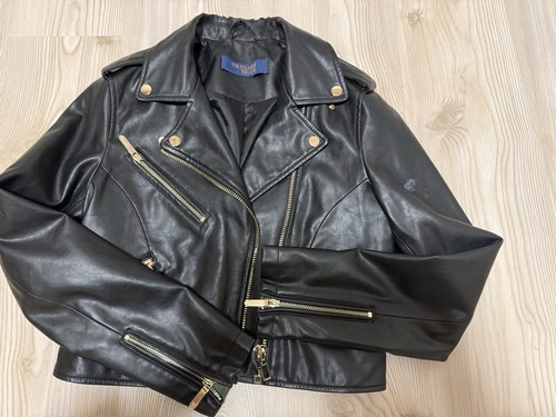 Bestickte damen lederjacke - bestickte,