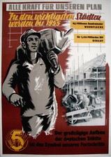 Plakat DDR: Alle Kraft für