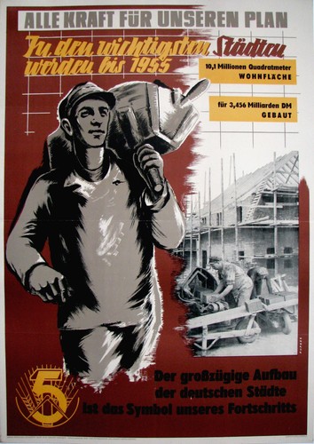 Plakat ddr alle kraft für - plakat, ddr: