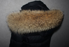 Kojote Pelzstreifen Pelzkragen Kapuzenfell Echtfell Pelz für Jacke, Parka, Weste