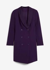 Blazerkleid Gr. 46 Dunkellila