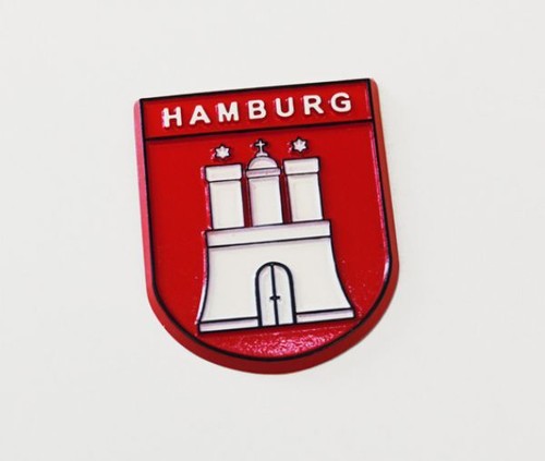 Gummi magnet hamburg - gummi-magnet, hamburg-wappen