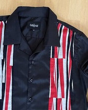 Collectif Bowling Shirt L *Billie ABSTRACT Langarm Hemd * Retro 50s Rockabilly