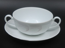 Seltmann Weiden Helena Braune Linien Suppentasse Unterteller UT Untertasse