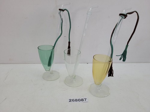 Pfeifen dekoration glas - 3x,