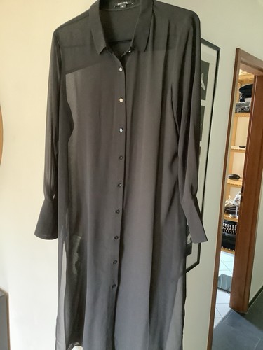 Schwarzes transparentes kleid - transparentes,