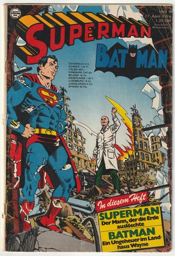 Superman 9 1974 ohne - ✪, #9/1974