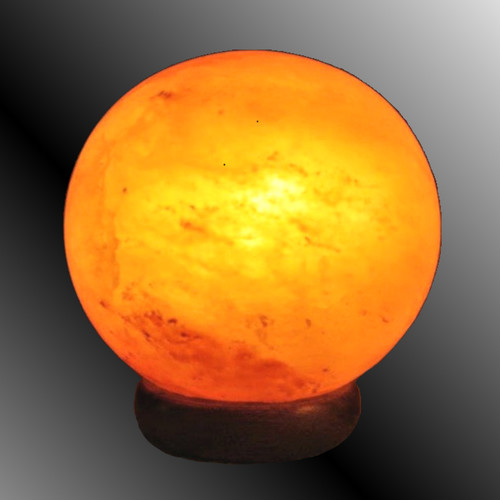 Salzkristall leuchte planet - salzkristall,