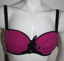 Bikini Oberteil pink Sterne Gr 70 DD Neu "Curvy Kate" Träger