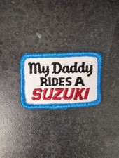 Vintage 70er Jahre My Daddy Rides A Suzuki Patch